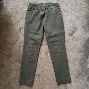 LOFT, Julie Skinny, Green Pants